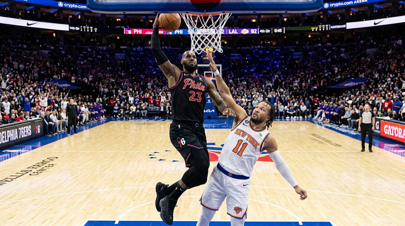 Lebron James dunk